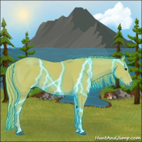 Horse Color:Thunderstruck Watercolor Chestnut Sabino 