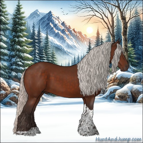 Horse Color:Silver Brown Tobiano 