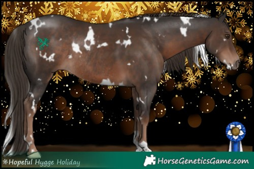 Horse Color:White Spotted Liver Chestnut Rabicano 