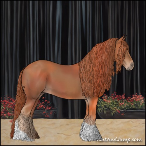 Horse Color:Chestnut Tobiano 