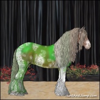 Horse Color:White Spotted Liver Chestnut Ice 