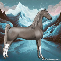 Horse Color:Silver Black 