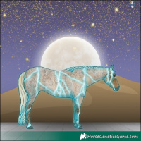 Horse Color:Thunderstruck Palomino Ice Roan 