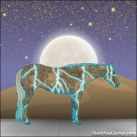 Horse Color:Thunderstruck Palomino Ice Roan 