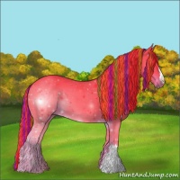 Horse Color:Painted Watercolor Liver Chestnut 