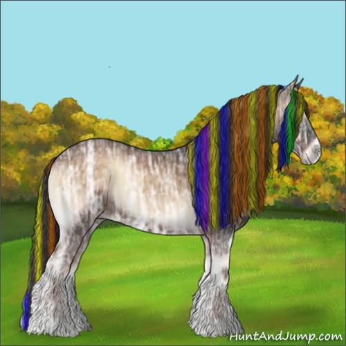 Horse Color:Painted Liver Red Onyx Ice