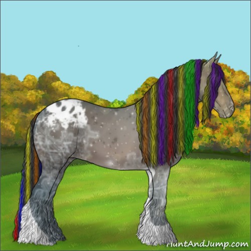 Horse Color:Painted Brown Ice Tobiano Appaloosa 