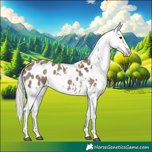 Horse Color:Silver Grullo Appaloosa