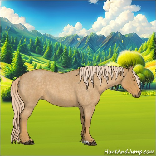 Horse Color:Palomino Roan 