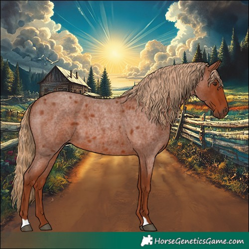 Horse Color:Red Roan