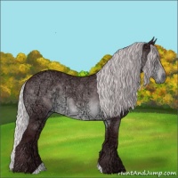 Horse Color:Chocolate Silver Brown Chinchilla Ice