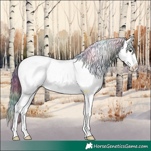 Horse Color:Nacre Liver Red Onyx Sabino Appaloosa 