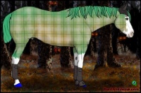 Horse Color:Watercolor Plaid Bay Splash Brindle