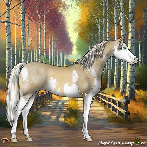 Horse Color:Chocolate Palomino Mushroom Splash