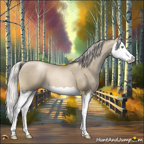 Horse Color:Chocolate Palomino Pearl Mushroom Splash