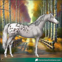 Horse Color:Liver Chestnut Mushroom Appaloosa 