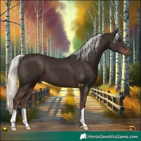 Horse Color:Liver Chestnut Mushroom 