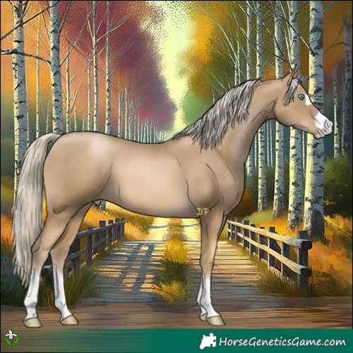 Horse Color:Chocolate Palomino Pearl Mushroom 