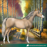Horse Color:Chocolate Palomino Pearl Mushroom 