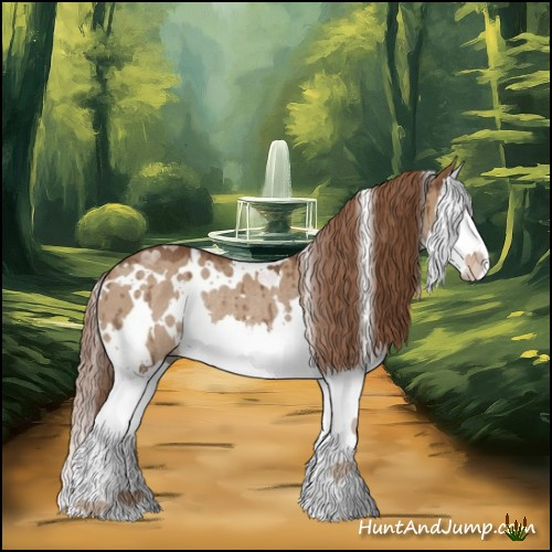 Horse Color:White Spotted Red Dun Splash Rabicano Brindle