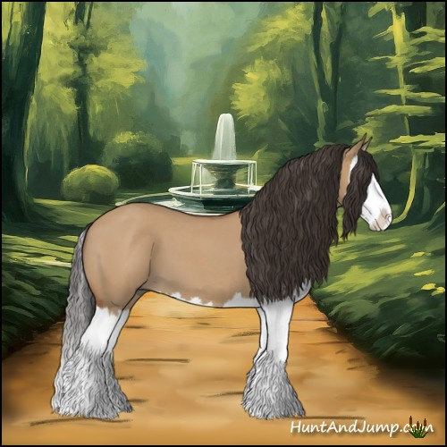 Horse Color:Bay Roan Dun Splash