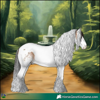 Horse Color:White Spotted Brown Dun Splash Tobiano Rabicano