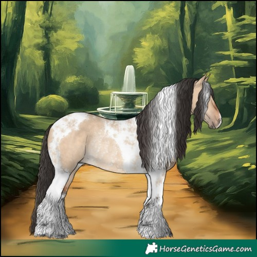 Horse Color:Bay Dun Tobiano Rabicano