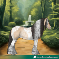 Horse Color:Bay Dun Tobiano Rabicano