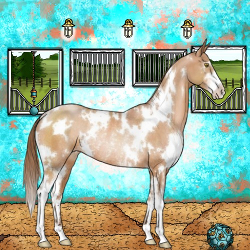 Horse Color:White Spotted Brown Pearl Sabino Rabicano