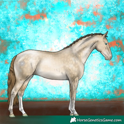 Horse Color:Buckskin Pearl Dun Sabino 