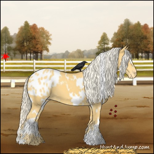 Horse Color:White Spotted Palomino Blanket 