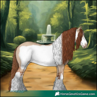 Horse Color:White Spotted Red Dun Frame Rabicano 