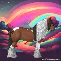 Horse Color:Bay Tobiano 