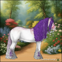 Horse Color:Watercolor White Spotted Bay Onyx Splash