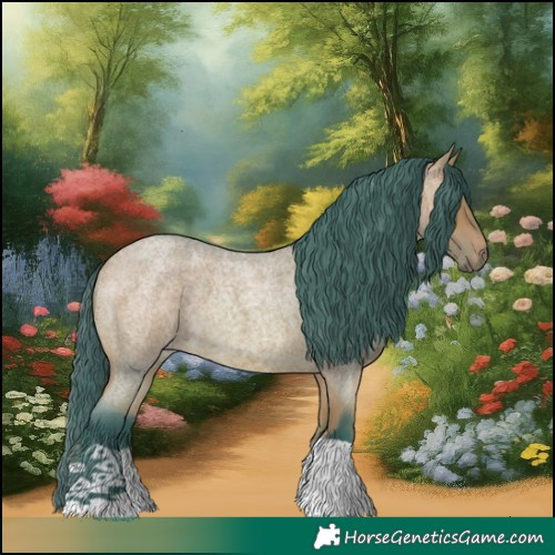 Horse Color:Watercolor Bay Roan 