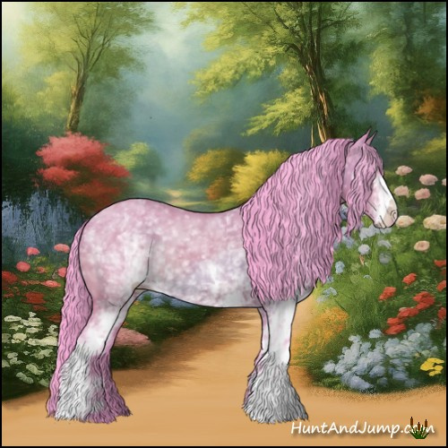 Horse Color:Watercolor White Spotted Brown Dun 