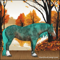 Horse Color:Watercolor Liver Chestnut Ice Sabino 