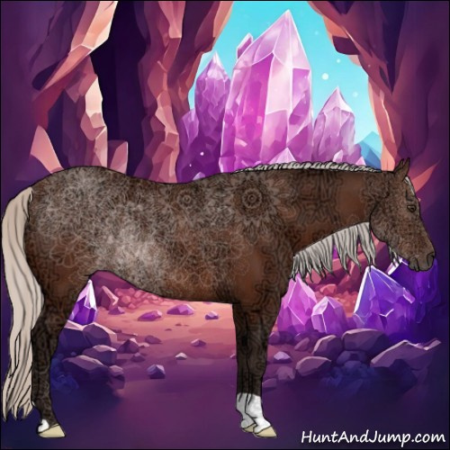 Horse Color:Silver Brown Ice Rabicano 