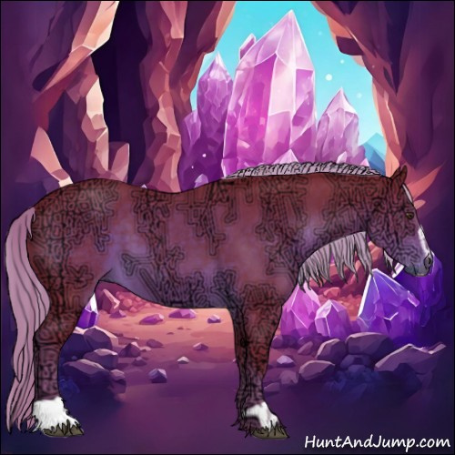 Horse Color:Watercolor Liver Chestnut Ice Sabino 