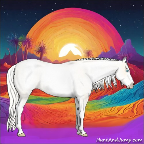 Horse Color:White Spotted Gold Cream Champagne Roan Pearl Splash 