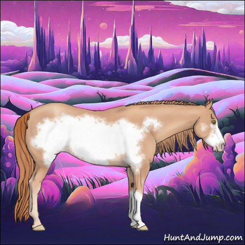 Horse Color:Gold Champagne Frame 