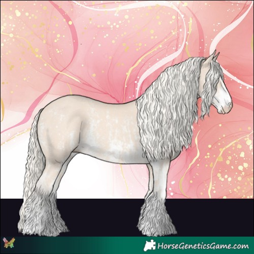 Horse Color:Cremello Sabino  and Cremello Sabino 