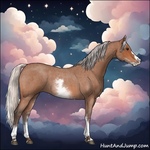 Horse Color:White Spotted Silver Bay Roan Splash 