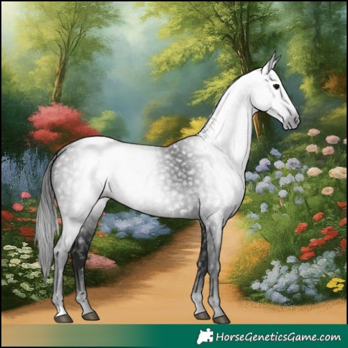 Horse Color:Gray Black 