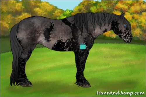 Horse Color:Void Platinum Brown Splash Tobiano