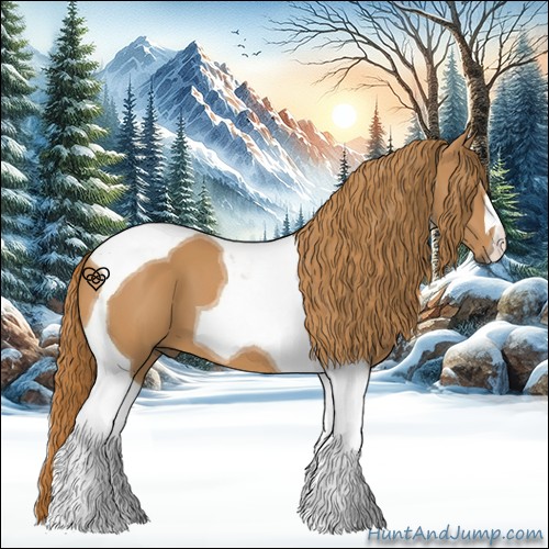 Horse Color:Chestnut Tobiano