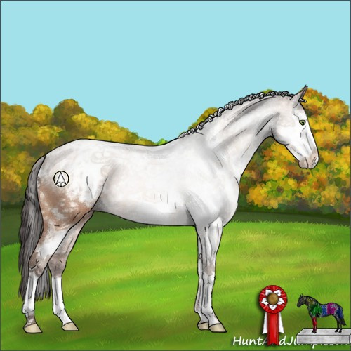 Horse Color:White Spotted Sable Champagne