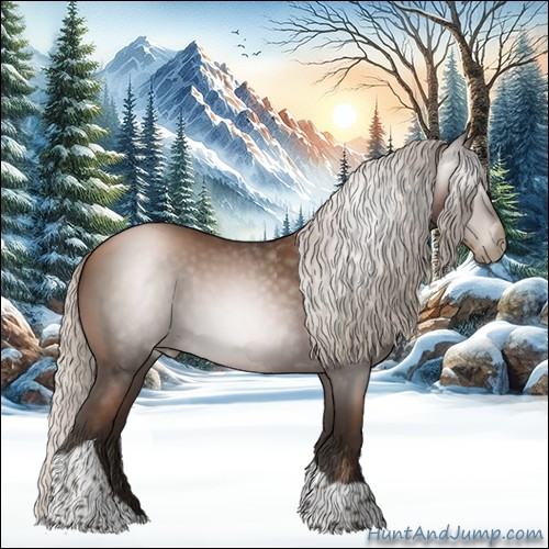 Horse Color:Gray Silver Black Pearl Tobiano 