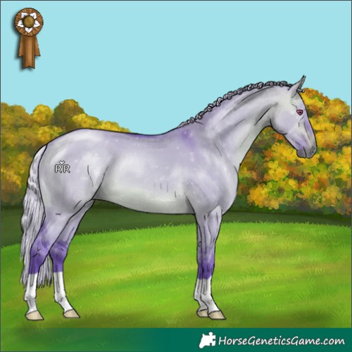 Horse Color:Watercolor Silver Buckskin Chinchilla Dun 