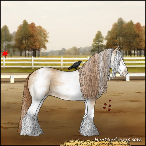Horse Color:White Spotted Red Dun